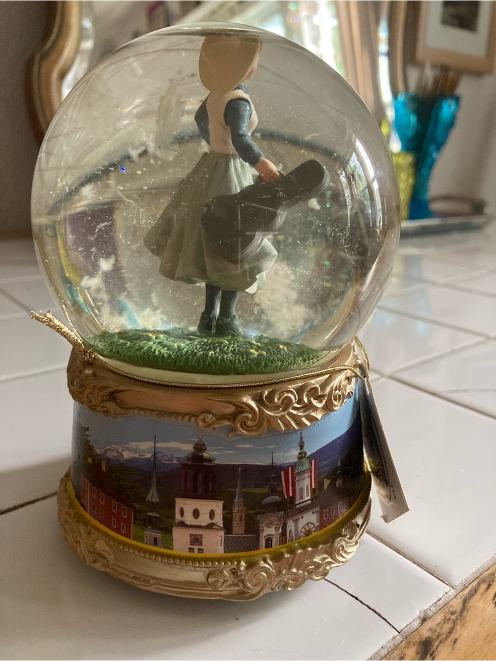 The Sound of Music Branded Snow Globe - White & Gold Accents - Picture 9 of 13